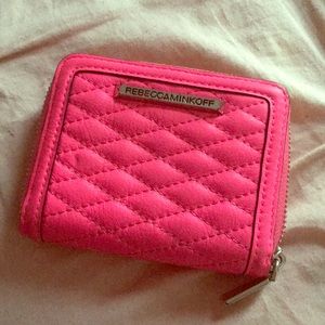 Small hot pink Rebecca minkoff wallet
